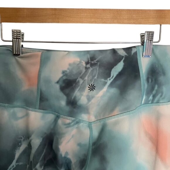 Athleta Elation Printed 7/8 Tight in Marine Minimalist Grey Medium - Picture 6 of 6